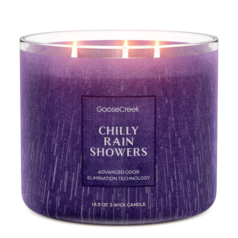 Chilly Rain Showers Odor Eliminating 3-Wick Candle [GDO6]